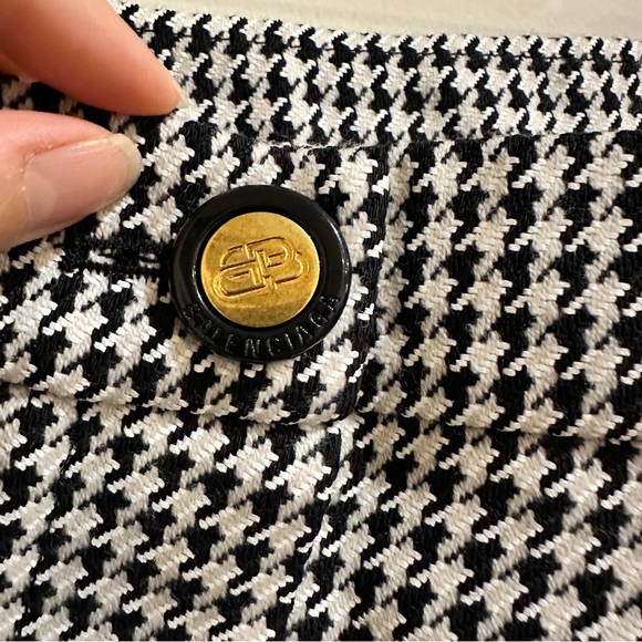 NWT Balenciaga Pied de poule wrap skirt - Picture 10 of 11